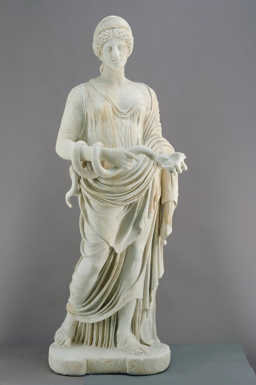 Hygieia, ok. 170 ne (marmur) autorstwa Roman