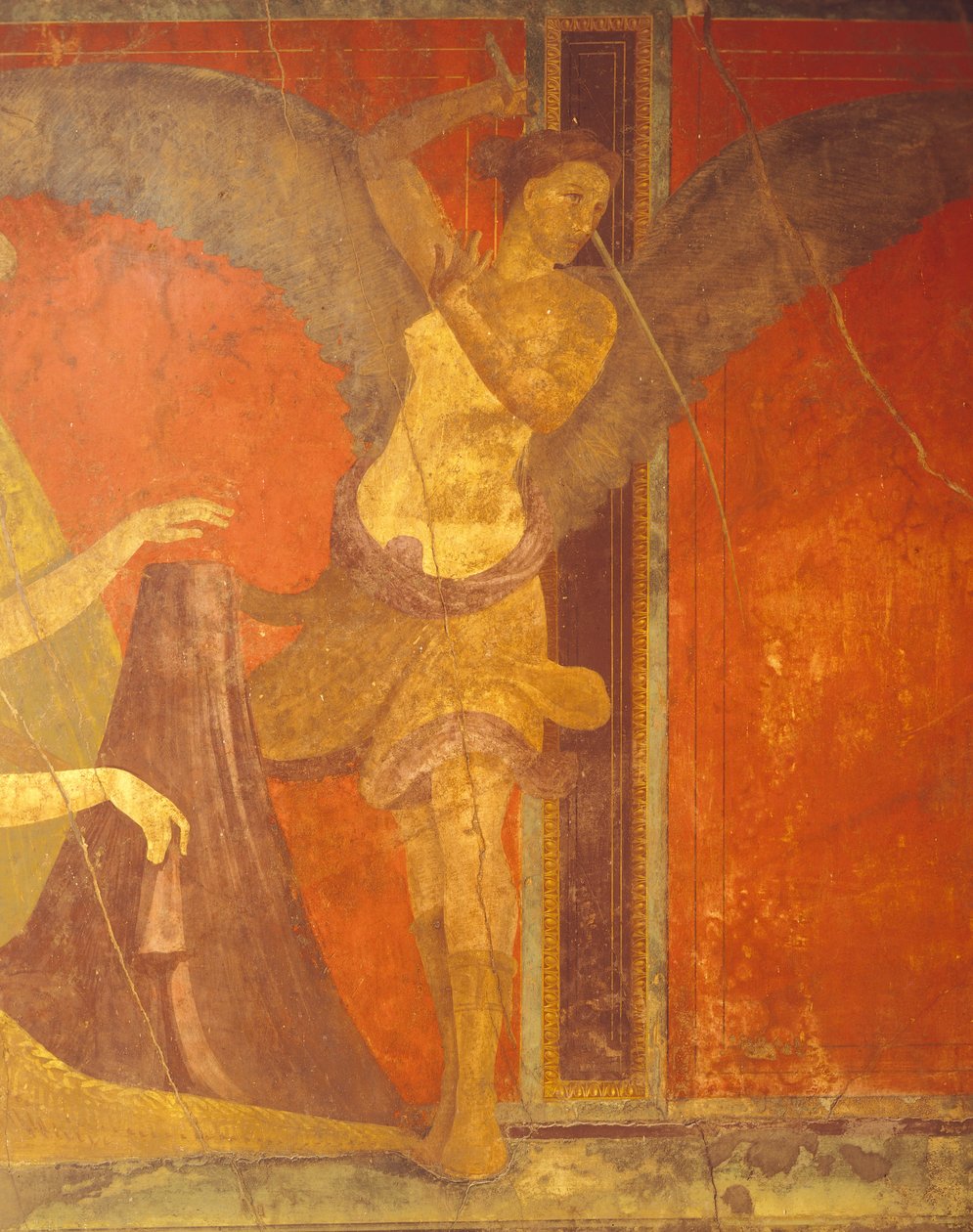 Obrzędy inicjacji kultu Dionizosa, fresk z Villa Dei Misteri autorstwa Roman