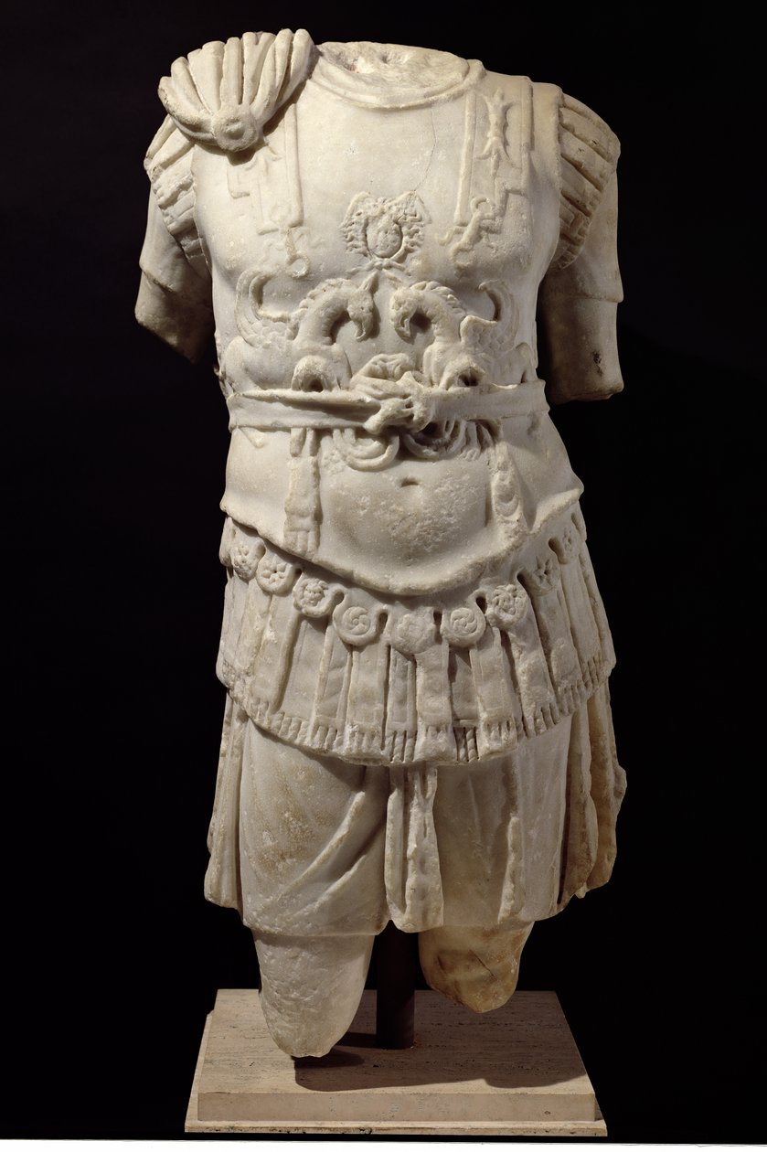 Torso Loricate, koniec II wne (marmur) autorstwa Roman