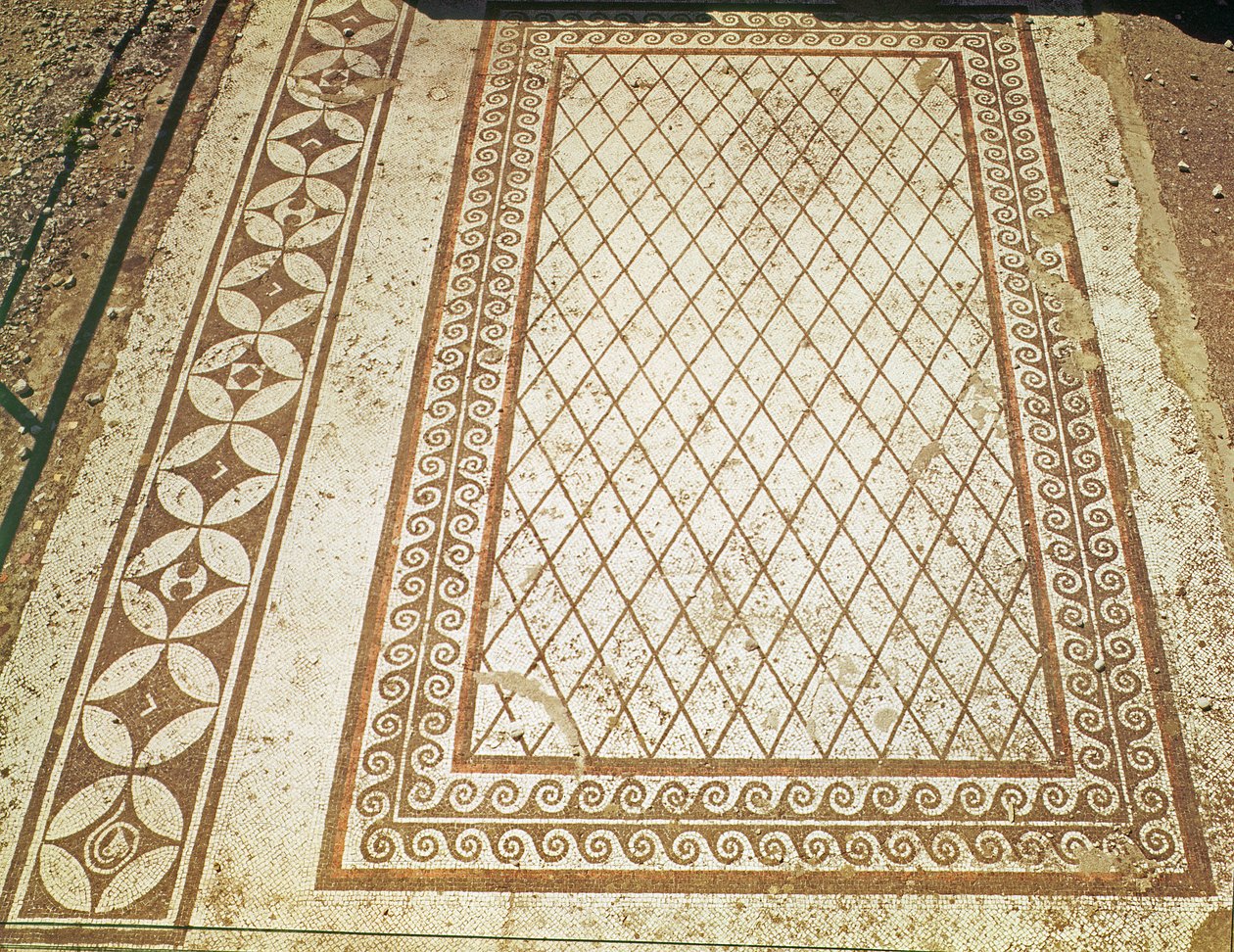 Mozaikowa posadzka z Domu Mesjasza (mozaika) autorstwa Roman