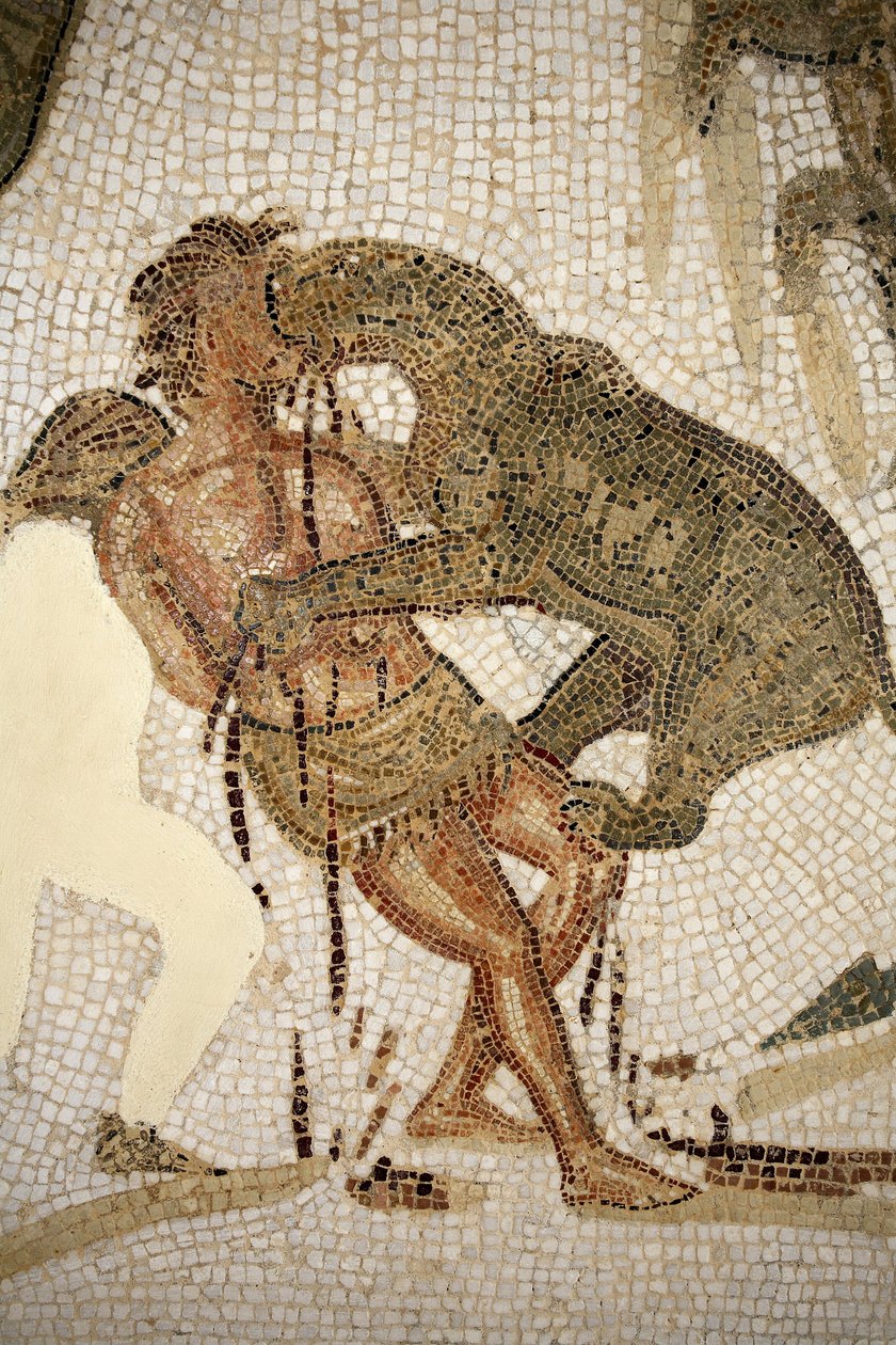 Mozaika ilustrująca tortury skazańca (mozaika) autorstwa Roman