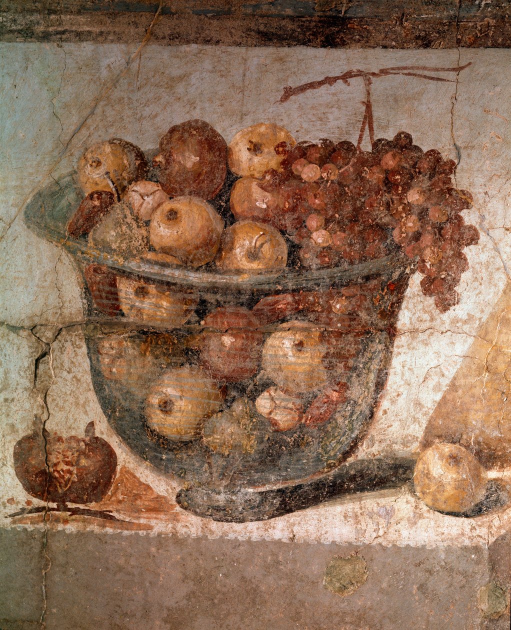 Muzyk pan, wśród nimf, detal (fresk autorstwa Roman