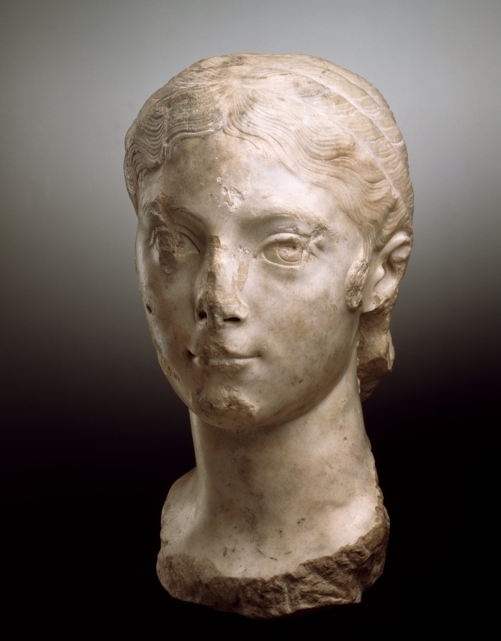 Portret Głowy Plautilli, AD 203-05 (marmur) autorstwa Roman