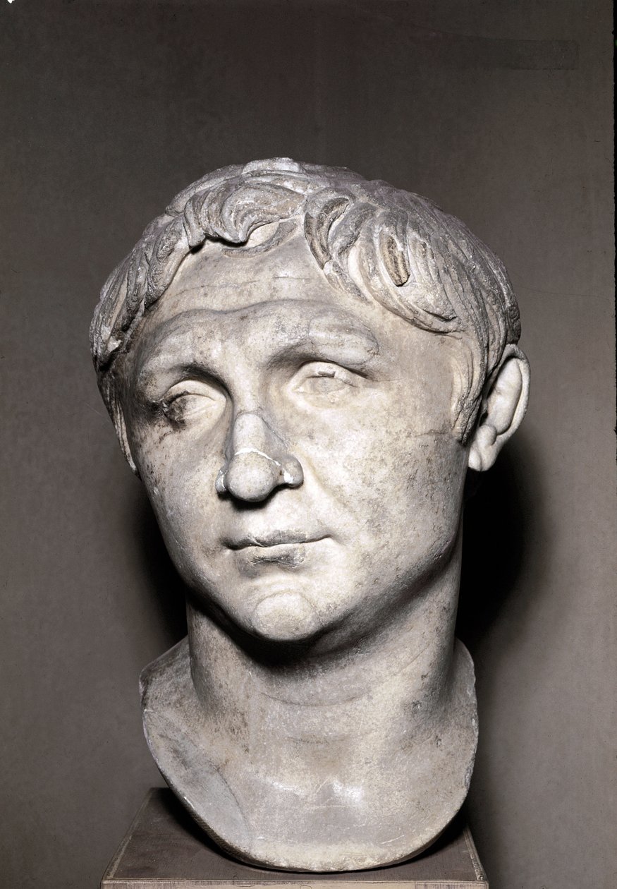 Portret Pompejusza Wielkiego (rzeźba z marmuru) autorstwa Roman