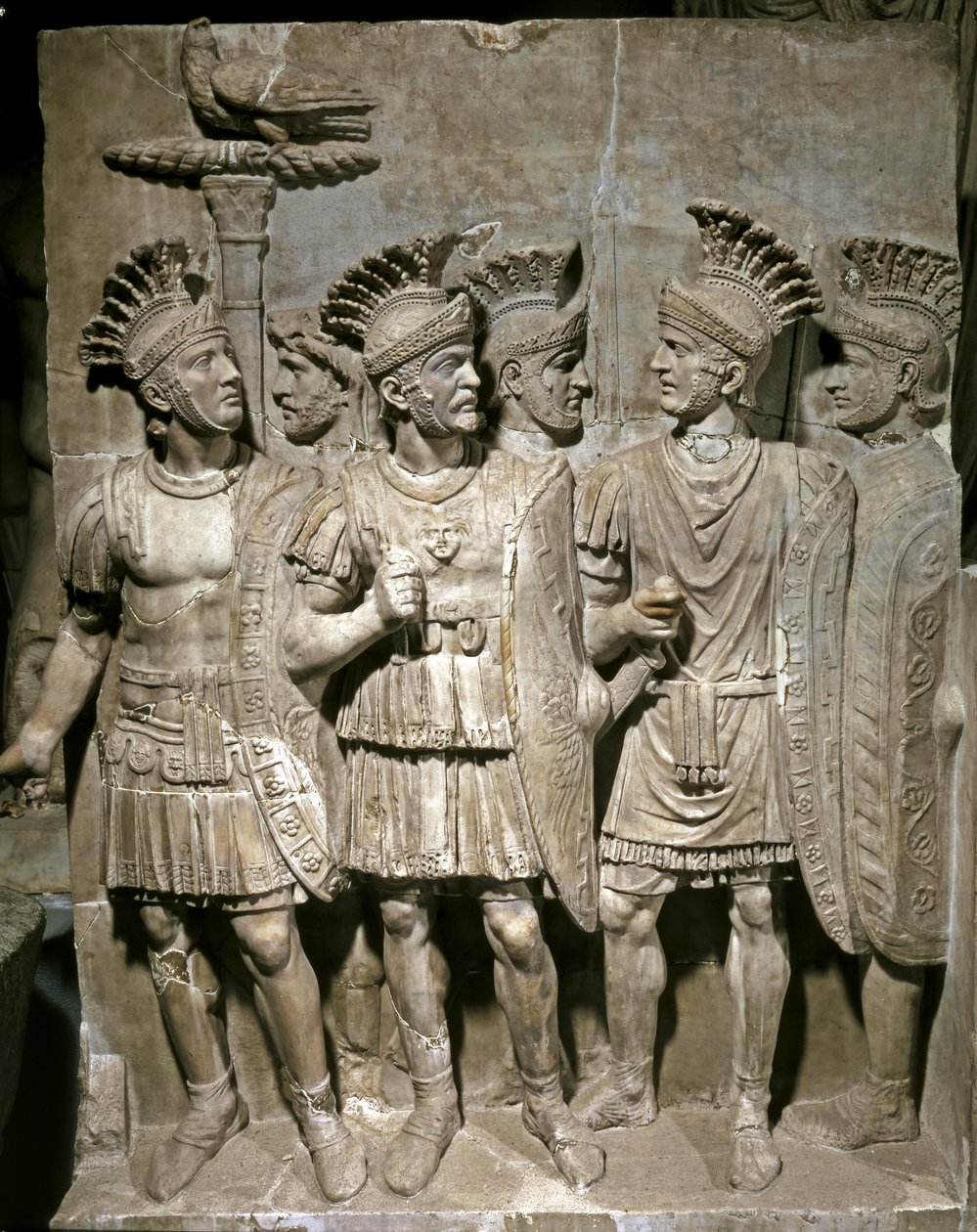 Relief pretorianów, ok. 51-52 r. n.e. (marmur) autorstwa Roman