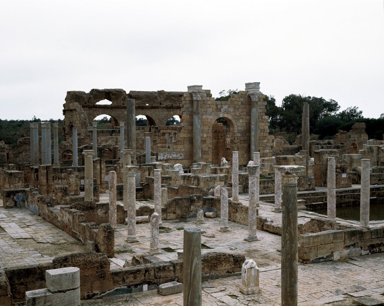 Łaźnia publiczna zbudowana za cesarza Hadriana, II wiek autorstwa Roman