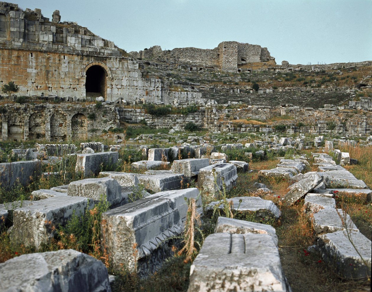 Sztuka rzymska, okres hellenistyczny: teatr Miletu. II wiek. Indyk autorstwa Roman