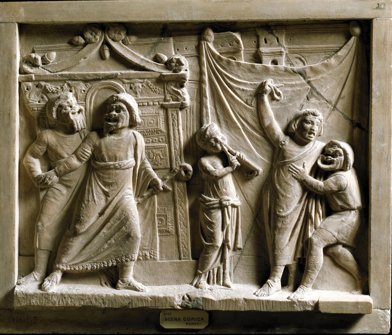 Sztuka rzymska: komedia teatralna scena (komedia) utworu „Andria” Terence