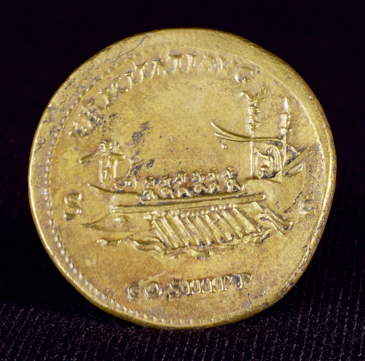Sestercjusz cesarza Hadriana (76-138) z Newcastle-Upon-Tyne, 132 r. n.e. autorstwa Roman