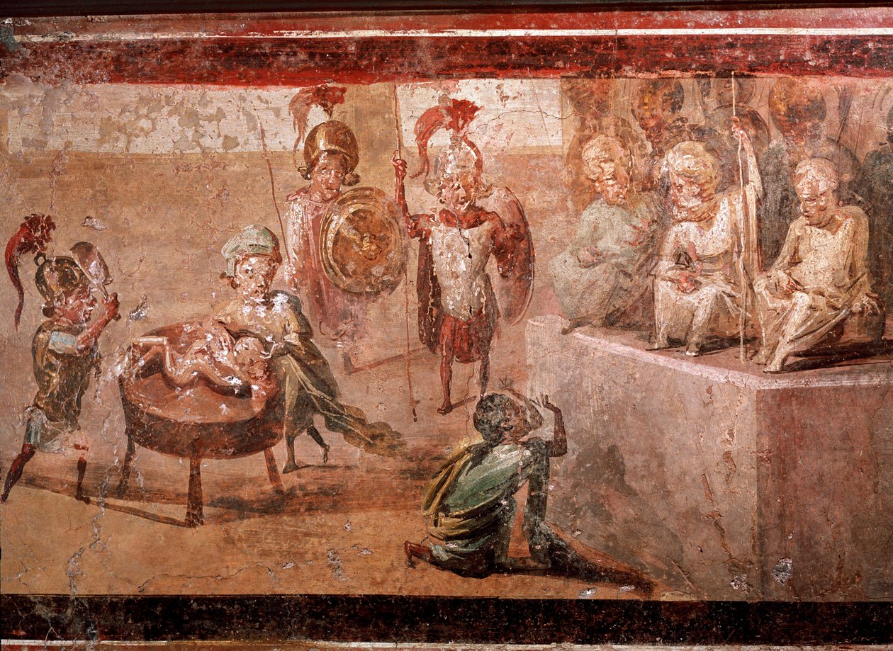 wyrok Salomona (fresk autorstwa Roman