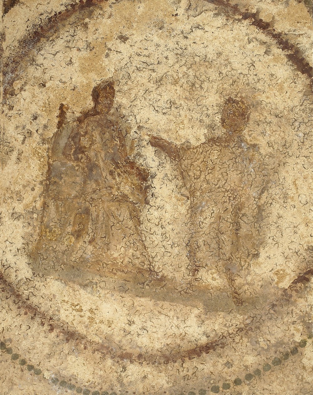 Zwiastowanie, koniec II wieku, Rzym (fresk) autorstwa Roman