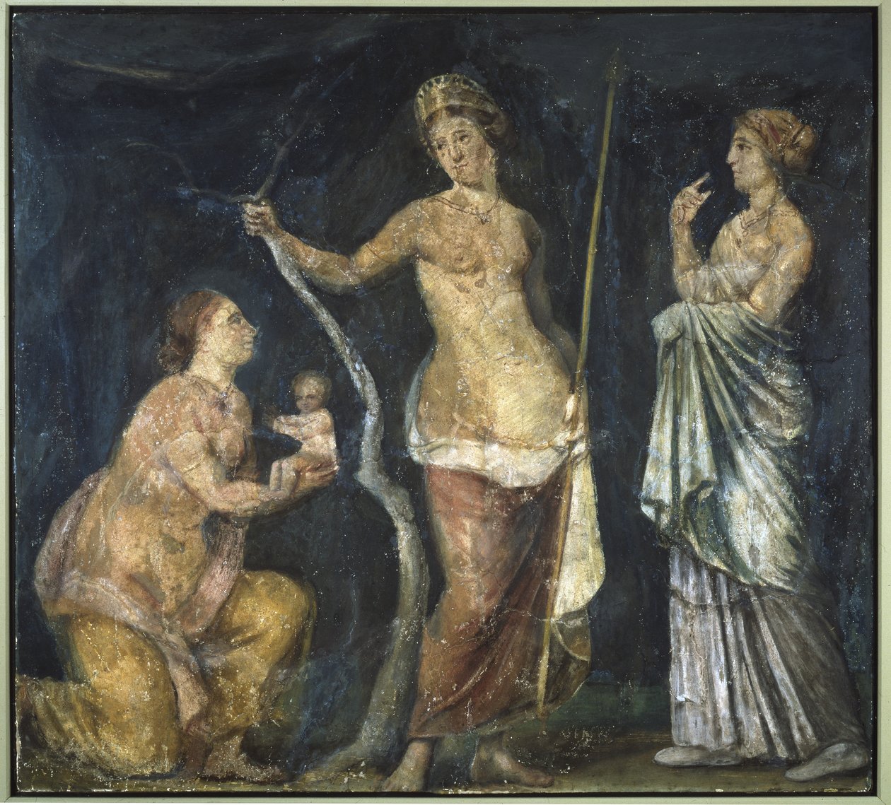 Narodziny Adonisa, fragment ze Złotego Domu Nerona, Rzym, ok. 64-68 autorstwa Roman