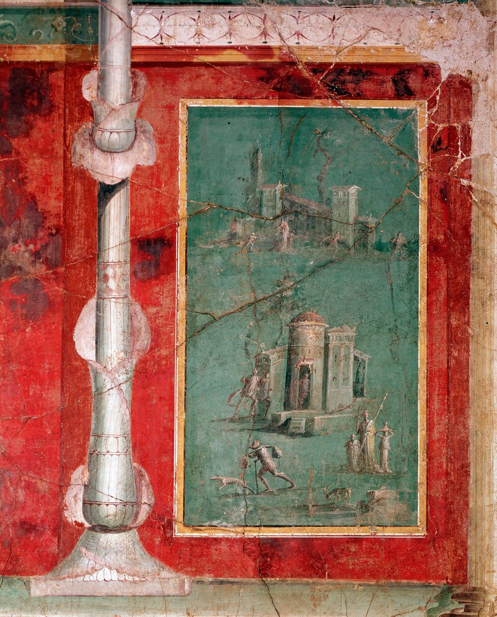 Scena teatralna (fresk autorstwa Roman