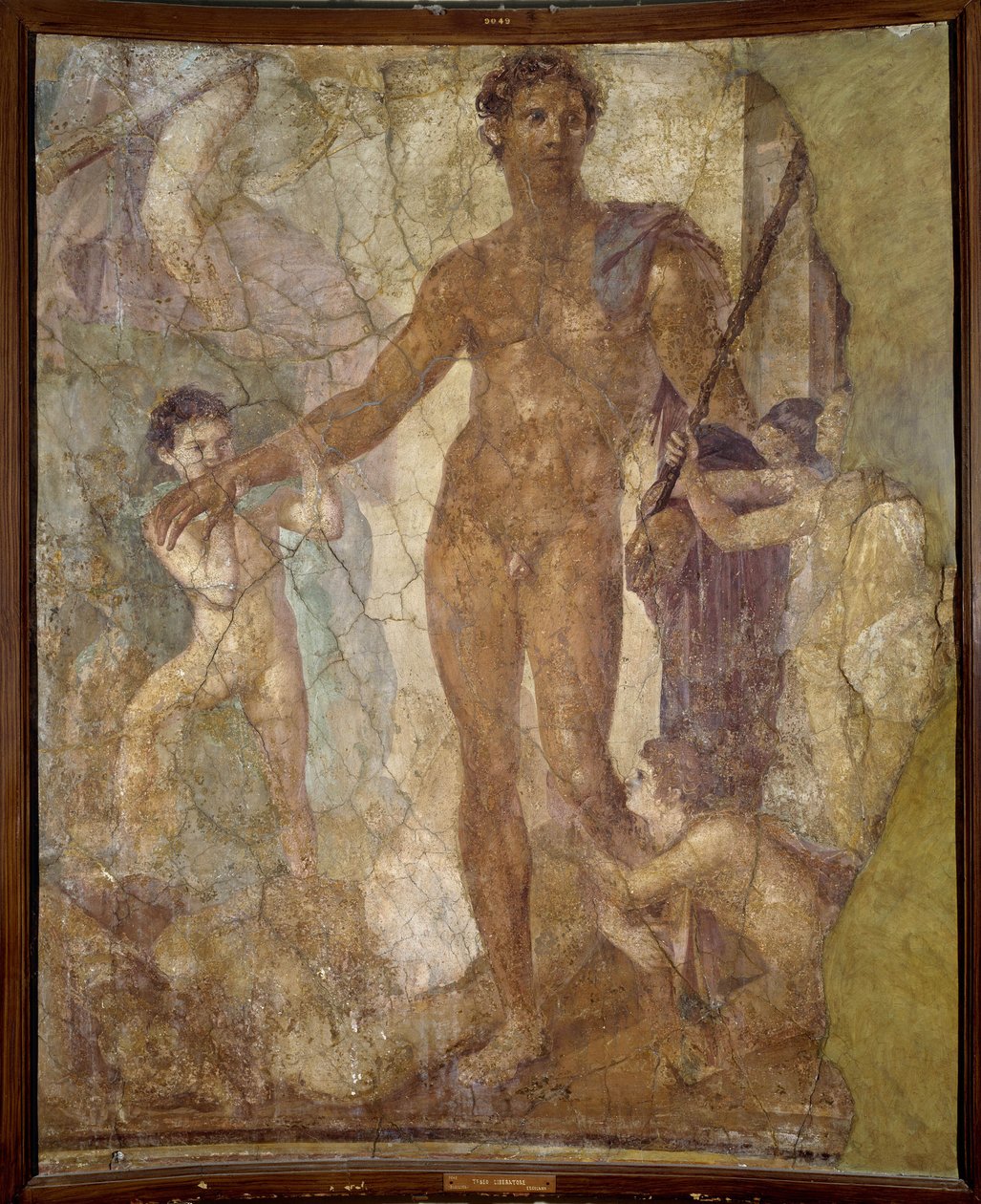 Thesee Liberateur (i Minotaur). Fresk autorstwa Roman