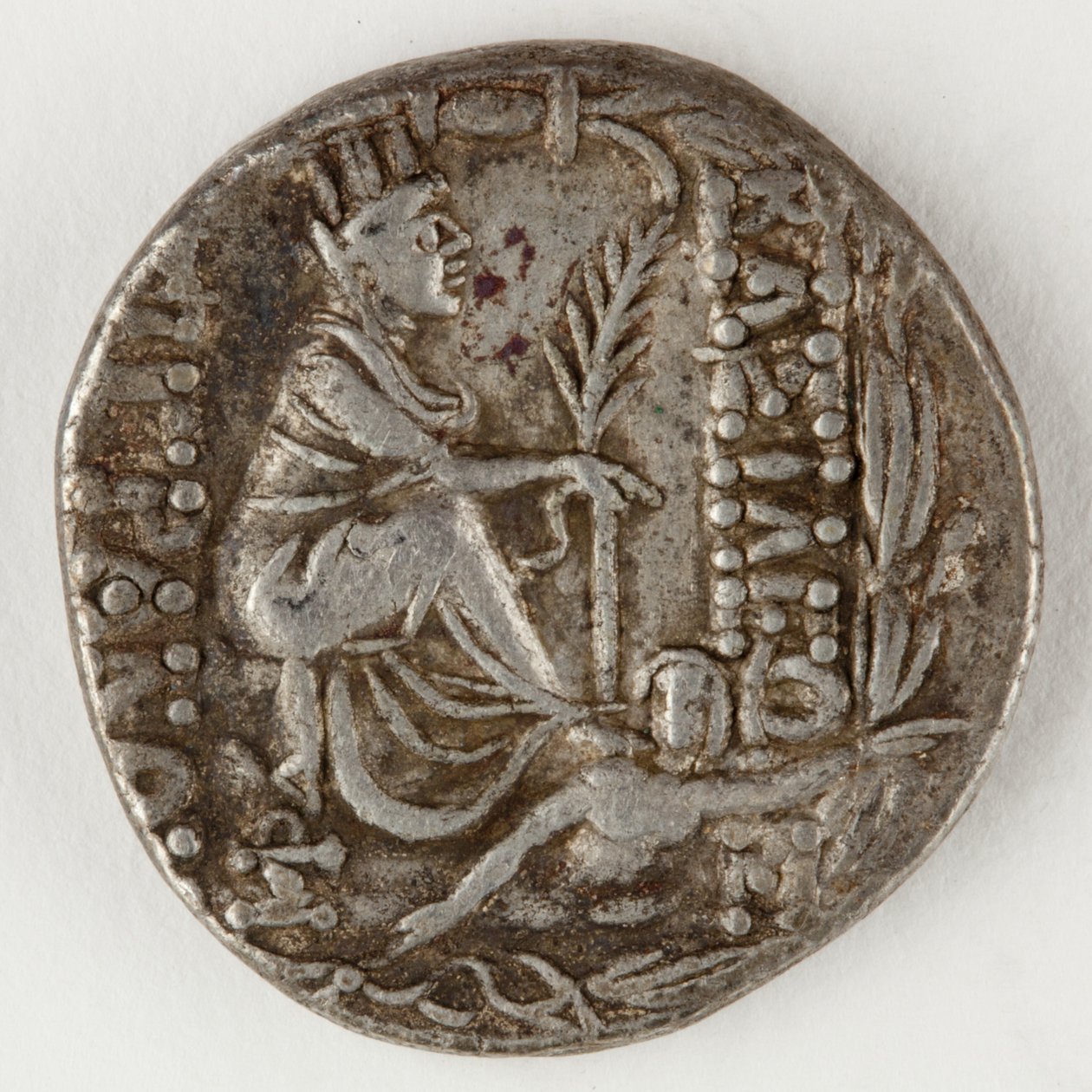 Tigranes II Armenii, rewers, 83-69 pne (srebrny) autorstwa Roman