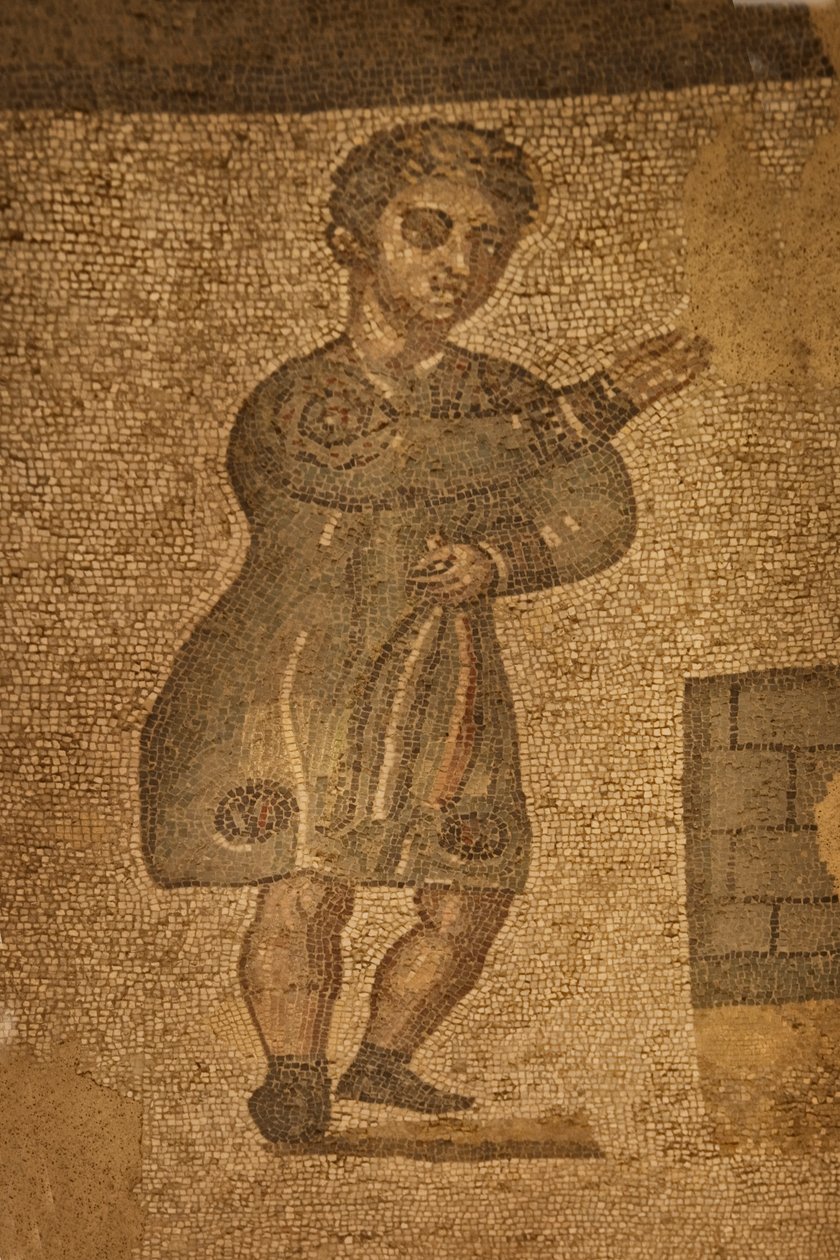 Dwie Apsydy, mozaika podłogowa, Villa Romana del Casale, Piazza Armerina, Sycylia, Włochy (zdjęcie) autorstwa Roman