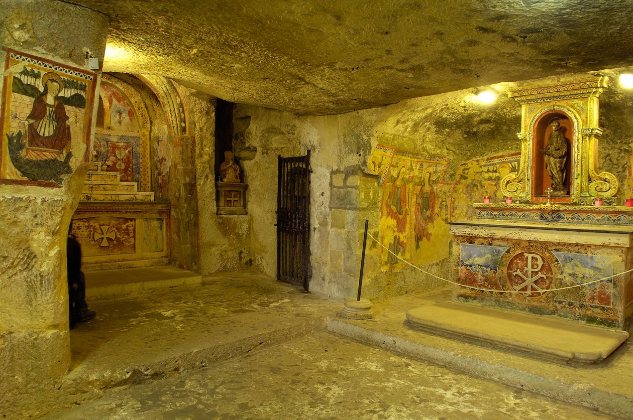 Widok katakumb św. Agaty w Rabacie, Malt (zdjęcie) autorstwa Roman
