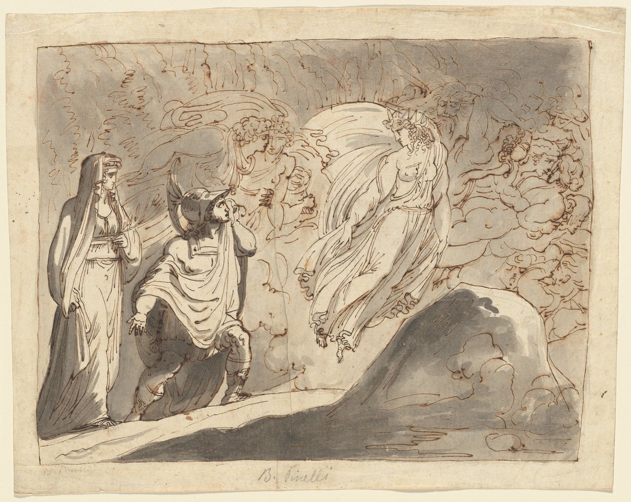 Eneasz w Zaświatach autorstwa Roman 18th Century