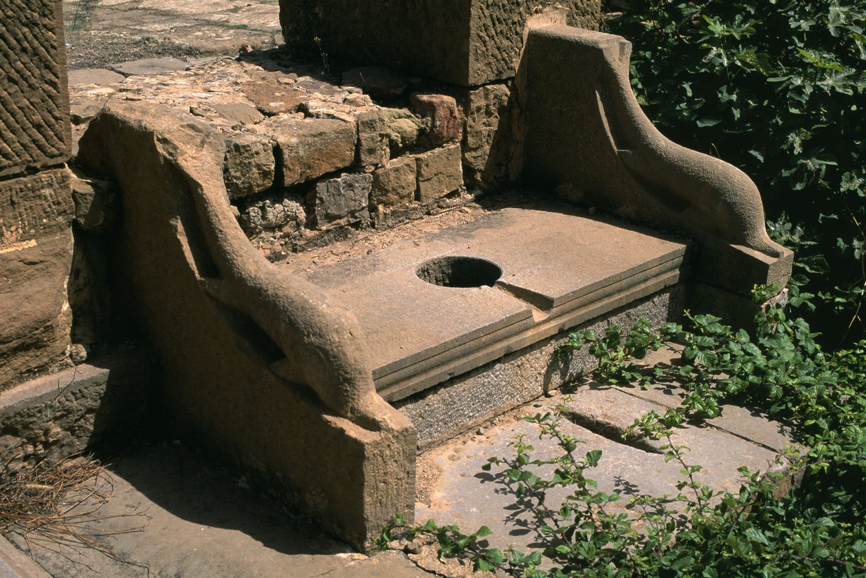 Dolphin armest toaleta publiczna forum; Wysoki okres cesarski (27 pne-395 ne) autorstwa Roman Imperial Period