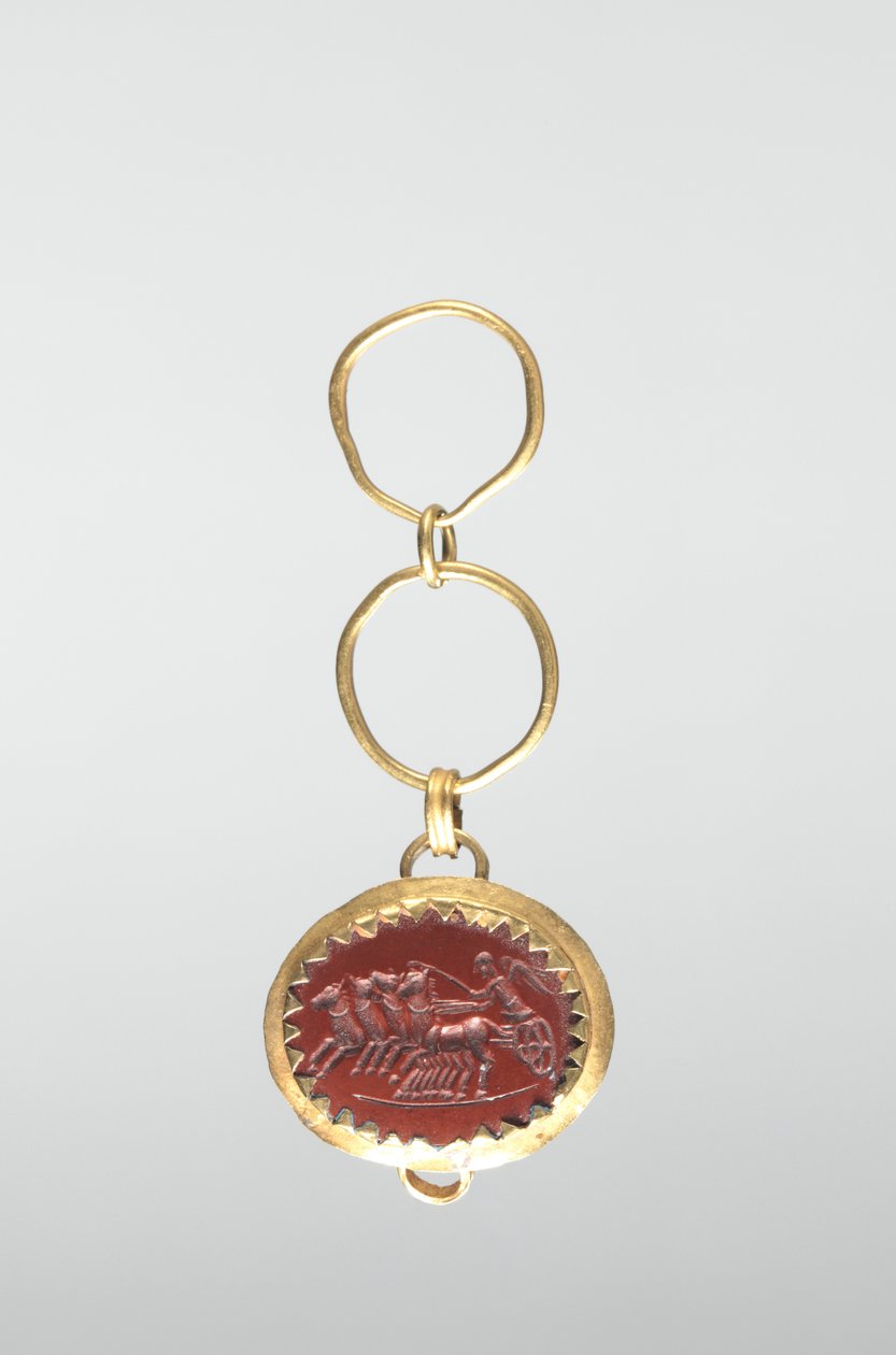 Intaglio ze zwycięstwem w rydwanie autorstwa Roman Imperial Period