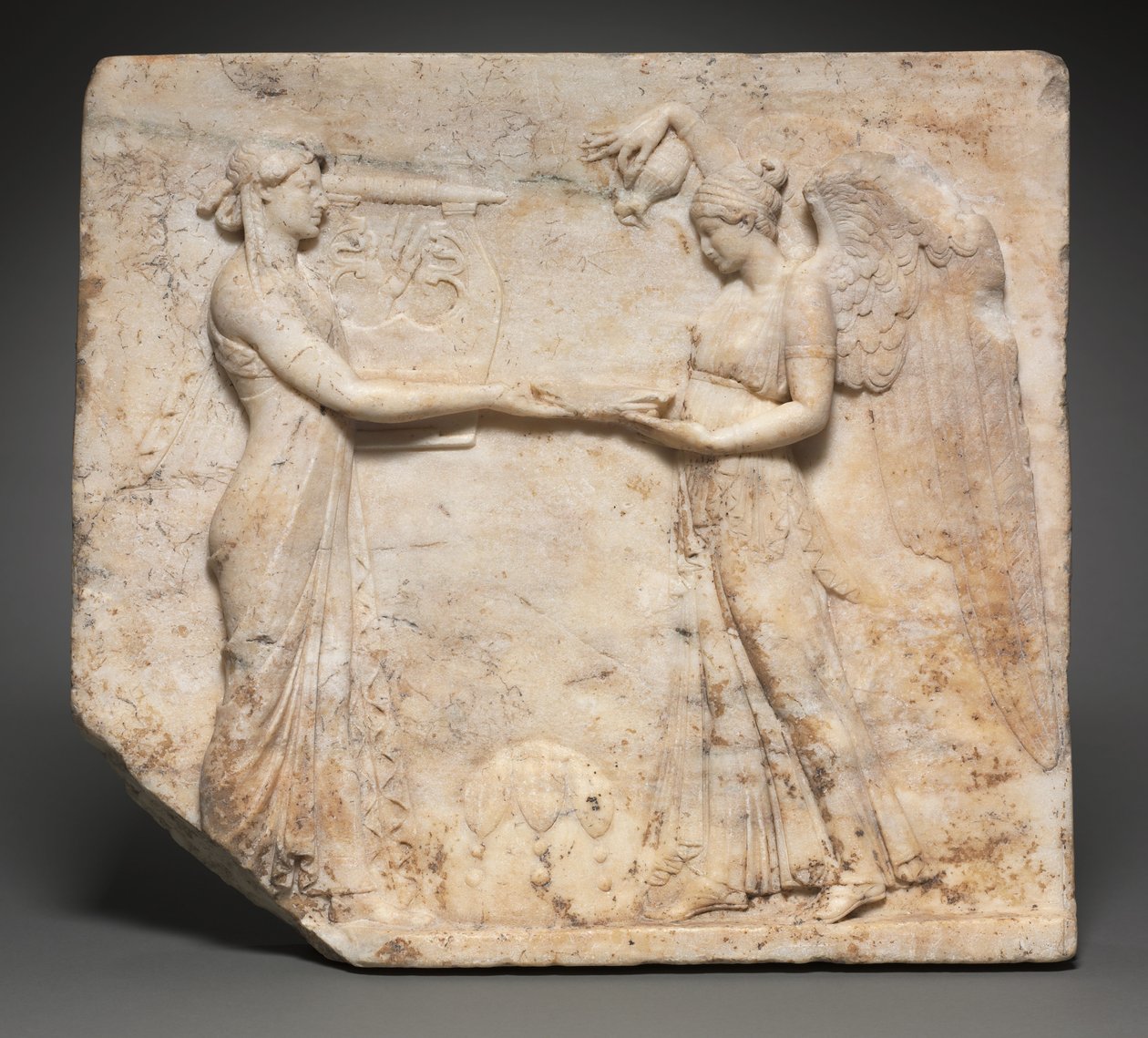 Relief Apollo z Nike, 27 pne-14 autorstwa Roman Imperial Period