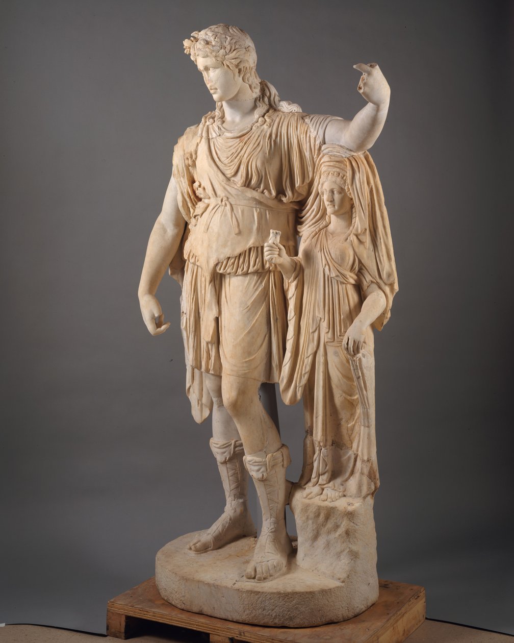 Posąg Dionizosa oparty na kobiecej postaci ( „Nadzieja Dionizos”), 27 pne-68 AD (marmur) autorstwa Roman Imperial Period