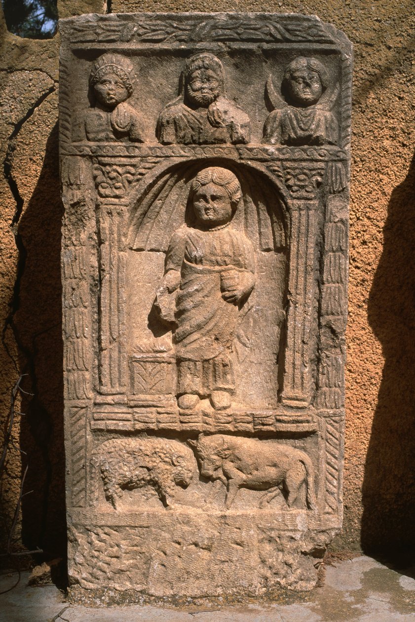 Stela, wysoki okres cesarski (27 pne-395 ne) autorstwa Roman Imperial Period