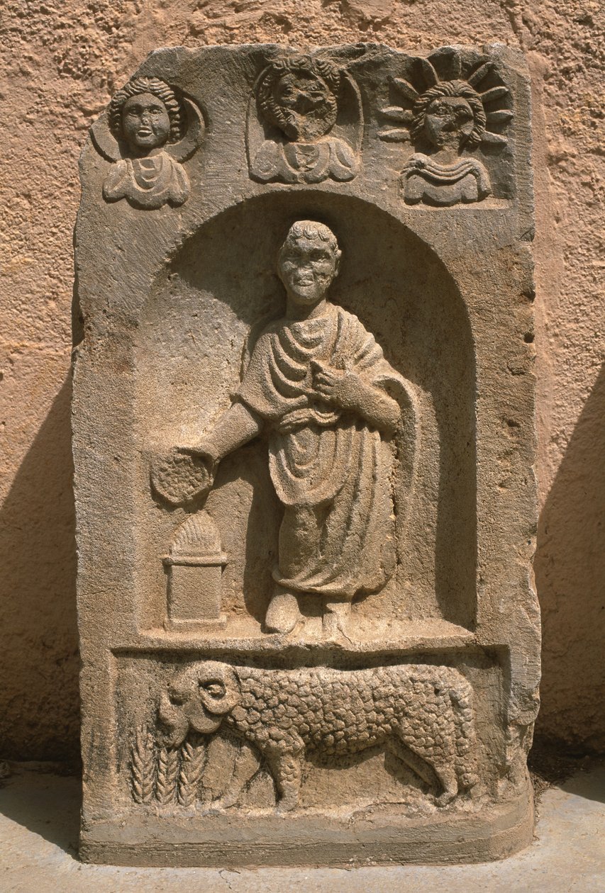 Stela, wysoki okres cesarski (27 pne-395 ne) autorstwa Roman Imperial Period