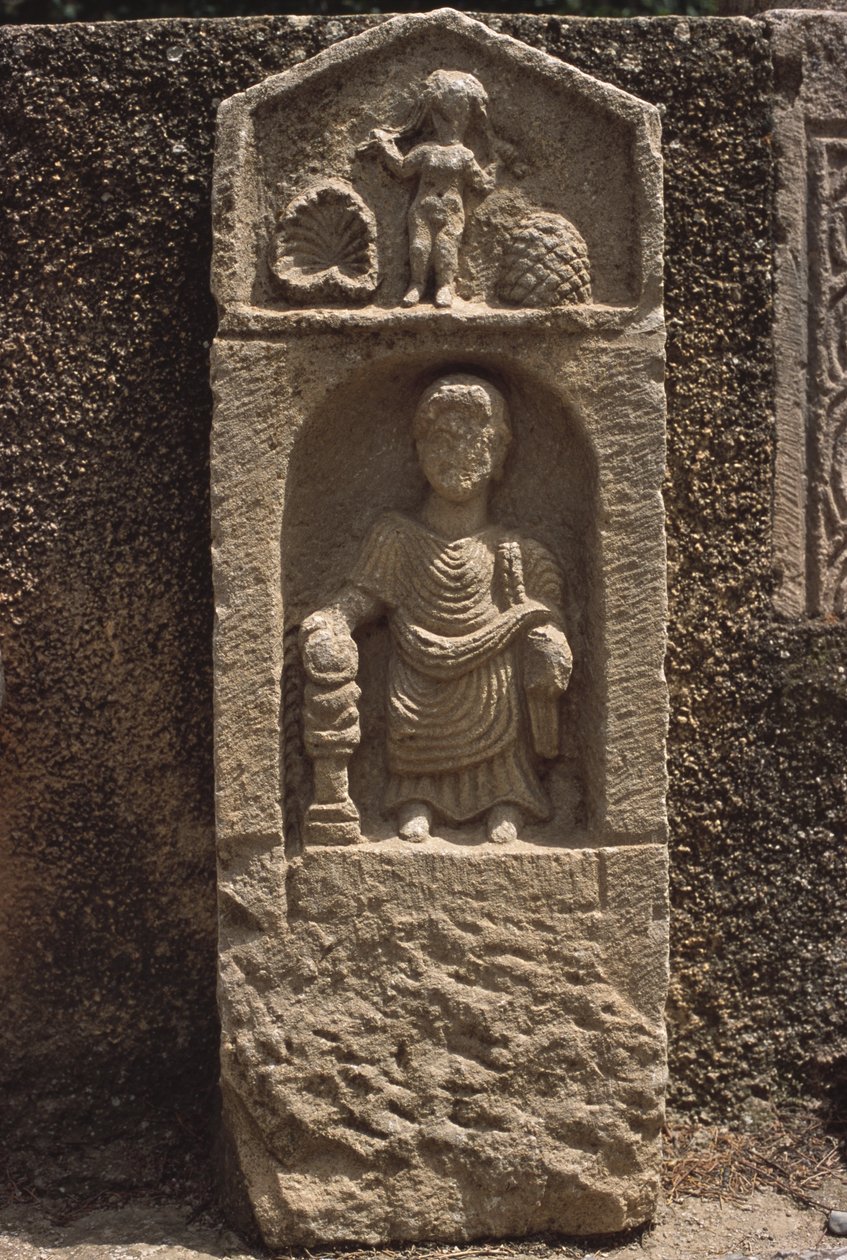 Stela, wysoki okres cesarski (27 pne-395 ne) autorstwa Roman Imperial Period