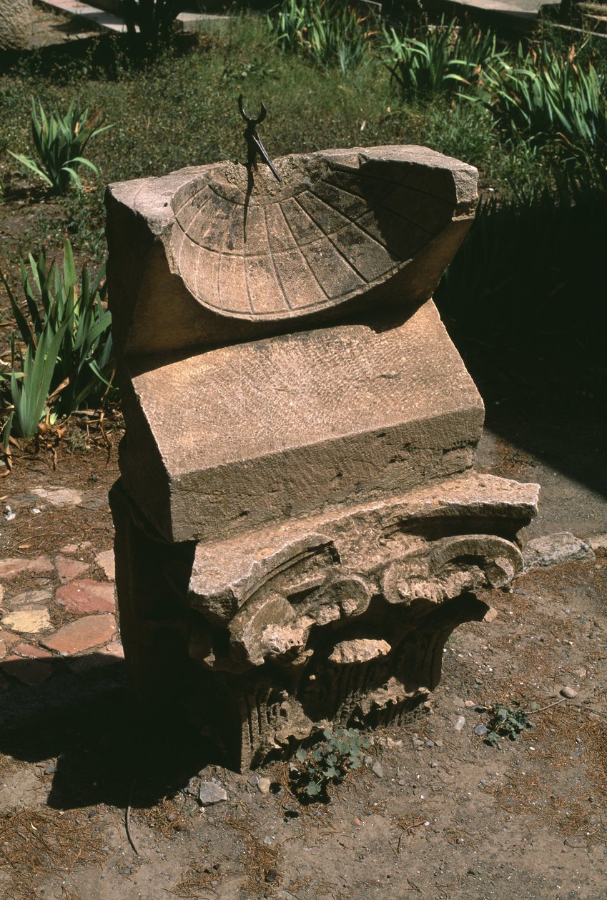 Zegar słoneczny, wysoki okres cesarski (27 pne-395 ne) autorstwa Roman Imperial Period