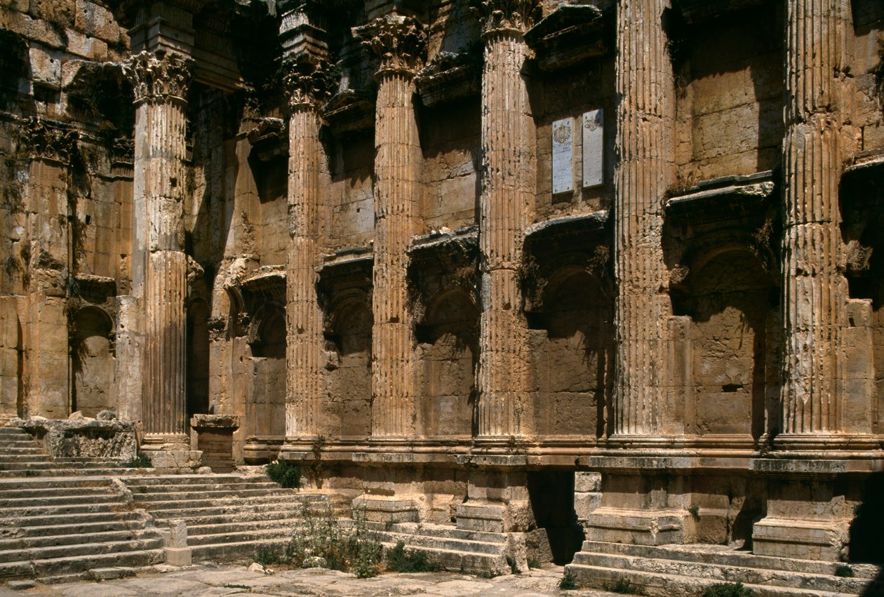 Świątynia Bachusa, detal, okres Wielkiego Cesarstwa (27 pne-395 ne) autorstwa Roman Imperial Period