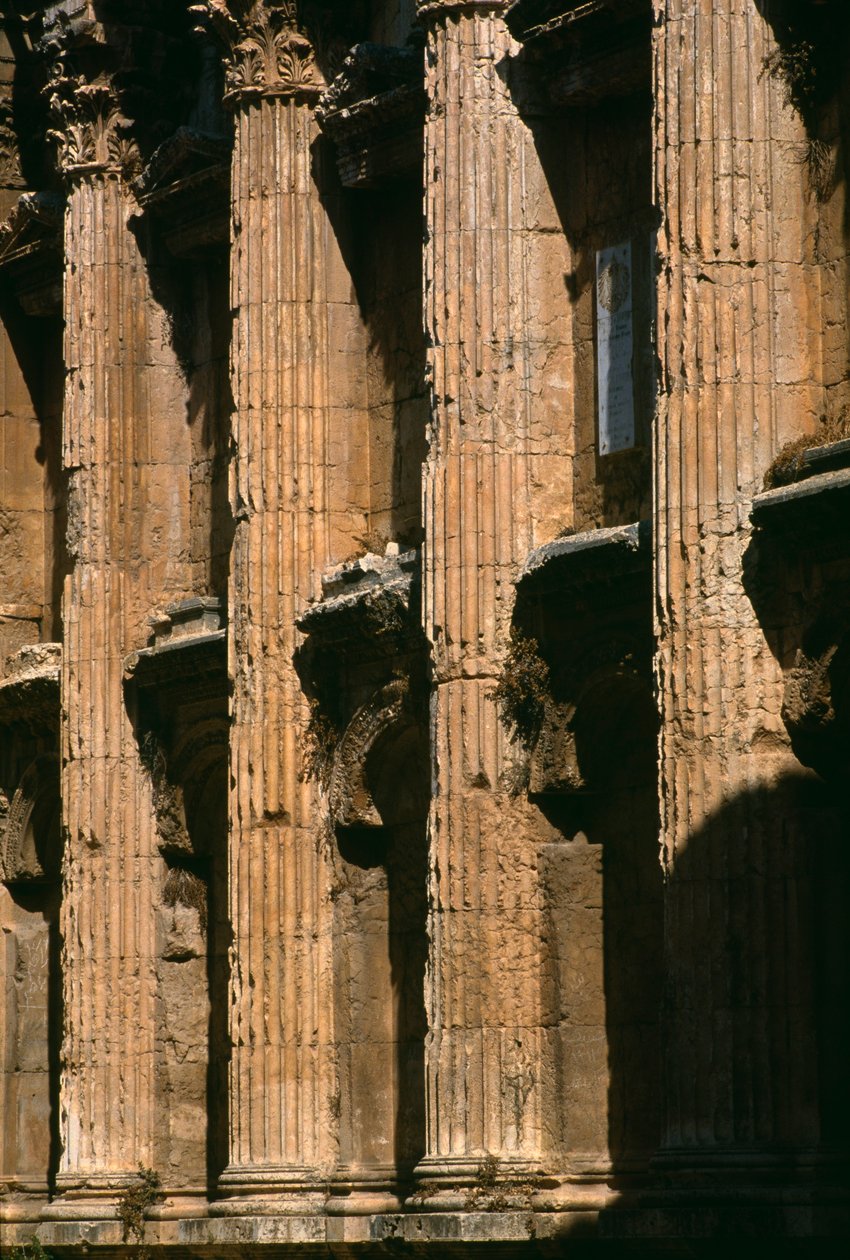 Świątynia Bachusa, detal, okres Wielkiego Cesarstwa (27 pne-395 ne) autorstwa Roman Imperial Period