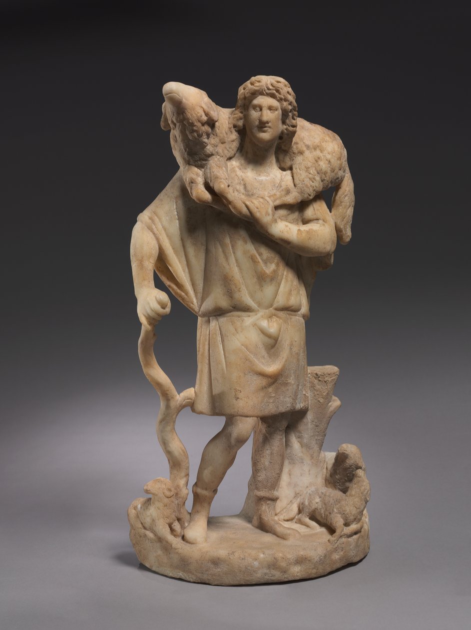 Dobry Pasterz, 280-290 autorstwa Roman Imperial Period