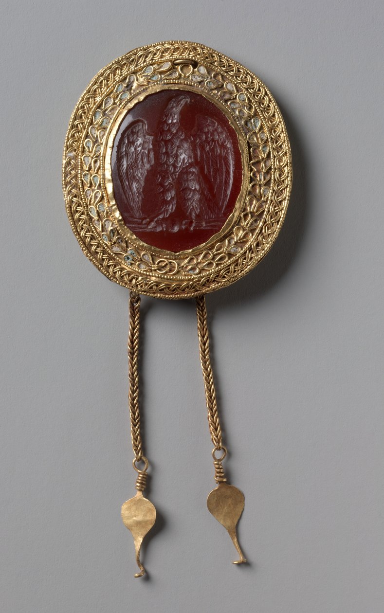 Orzeł cesarski, ok. 1-25 (kornelian intaglio) autorstwa Roman Imperial Period