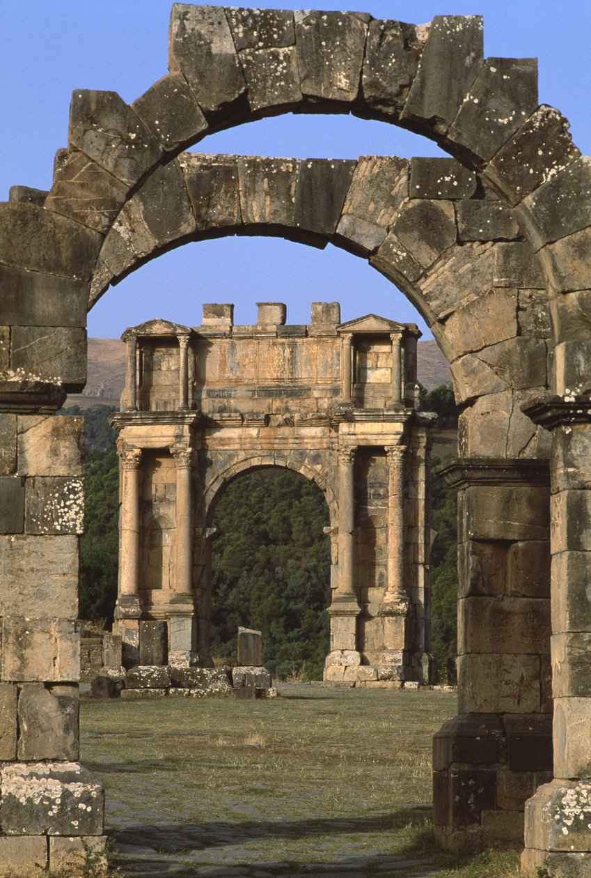 Łuk triumfalny zbudowany na cześć cesarza Karakalli, Okres Wielkiego Cesarstwa (27 p.n.e.-395 n.e.) autorstwa Roman Imperial Period