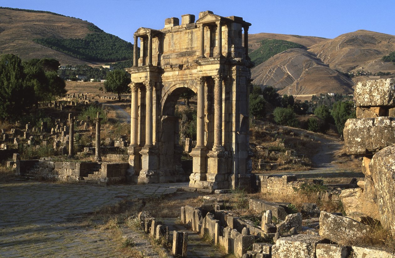 Łuk triumfalny zbudowany na cześć cesarza Karakalli, Okres Wielkiego Cesarstwa (27 p.n.e.-395 n.e.) autorstwa Roman Imperial Period