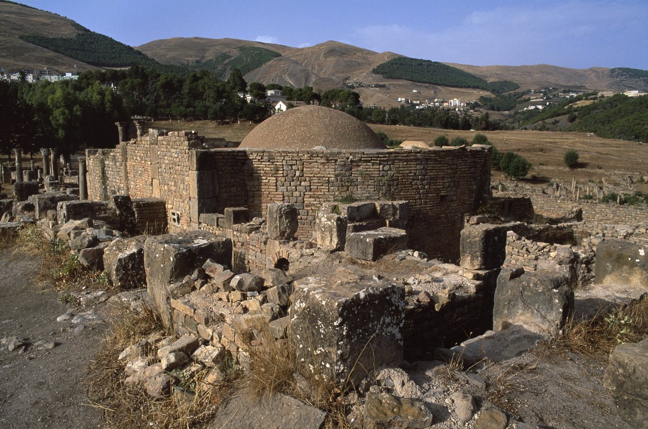 Widok na baptysterium, okres wielkiego cesarstwa (27 pne-395 ne) autorstwa Roman Imperial Period