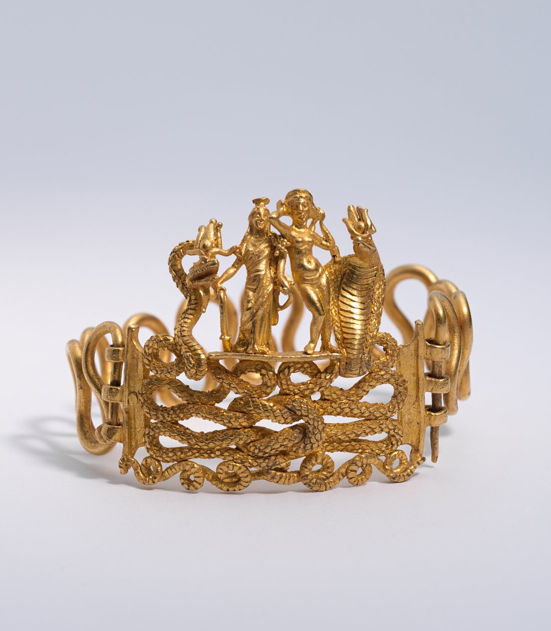 Bransoletka z Agathodaimonem, Izydą-Tyche, Afrodytą i Terenouthis autorstwa Roman Period Egyptian
