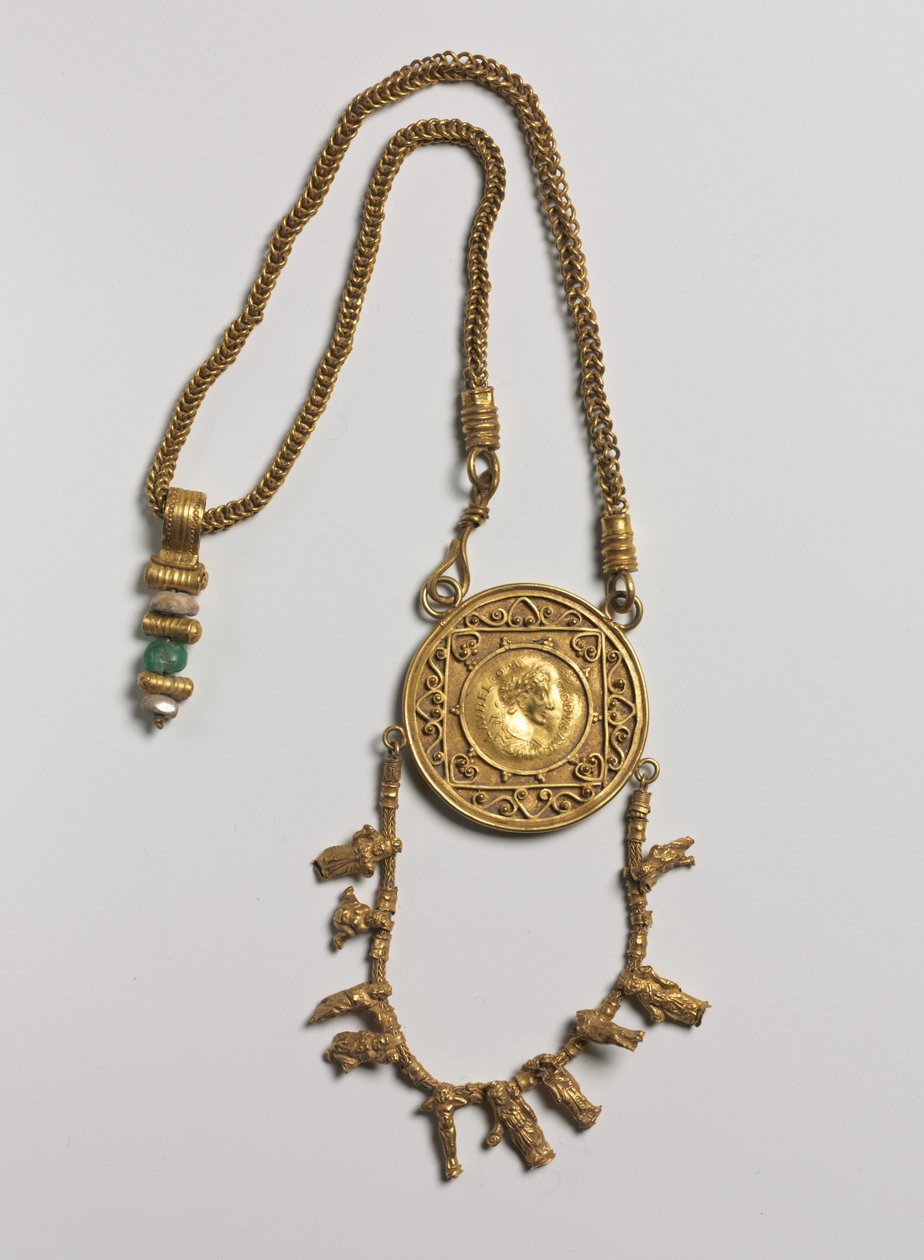 Obroża z medalikiem i zawieszką, 200-300 autorstwa Roman Period Egyptian