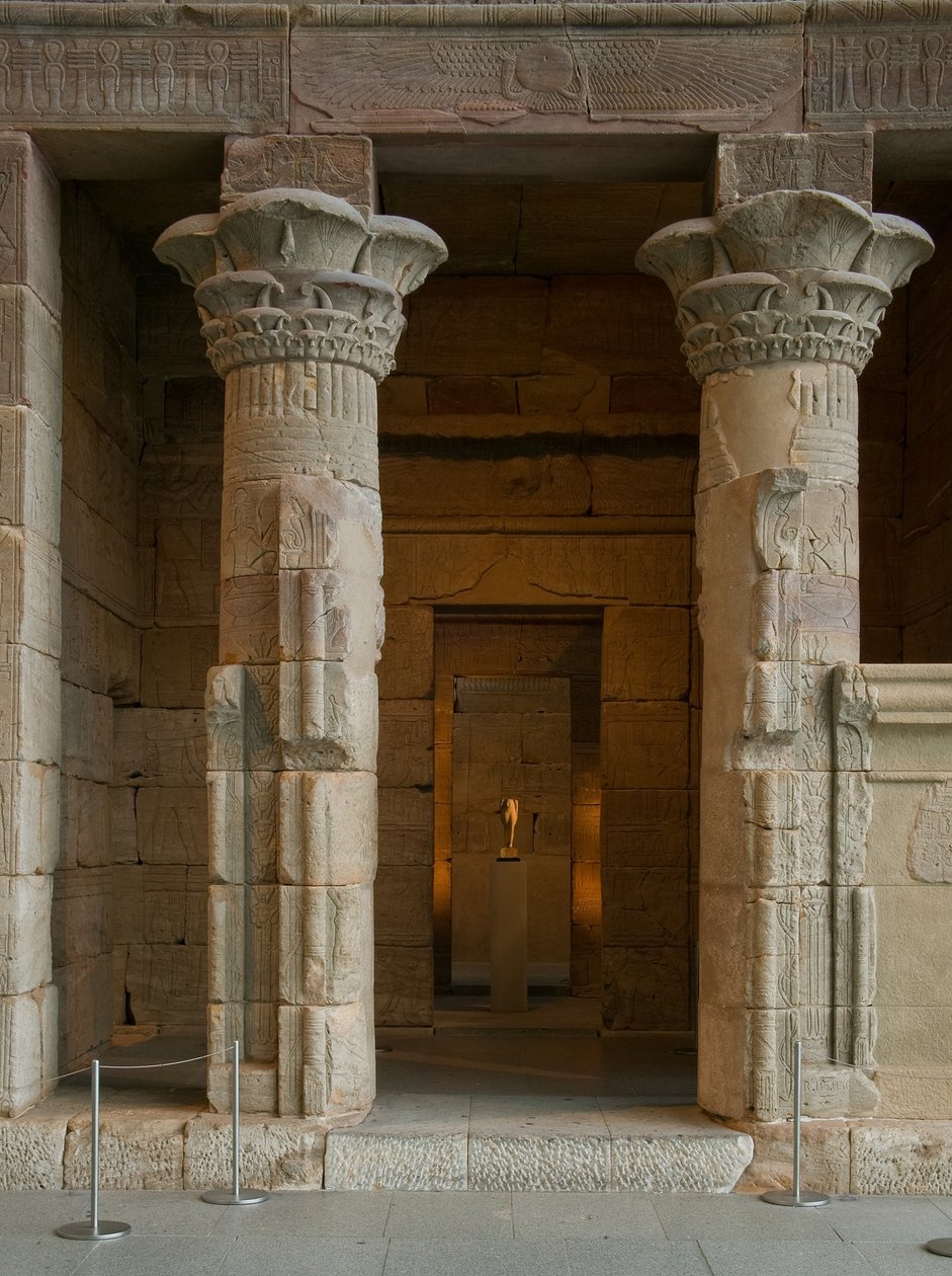 Świątynia Dendur, ok. 10 r. p.n.e. (piaskowiec eolski) autorstwa Roman Period Egyptian