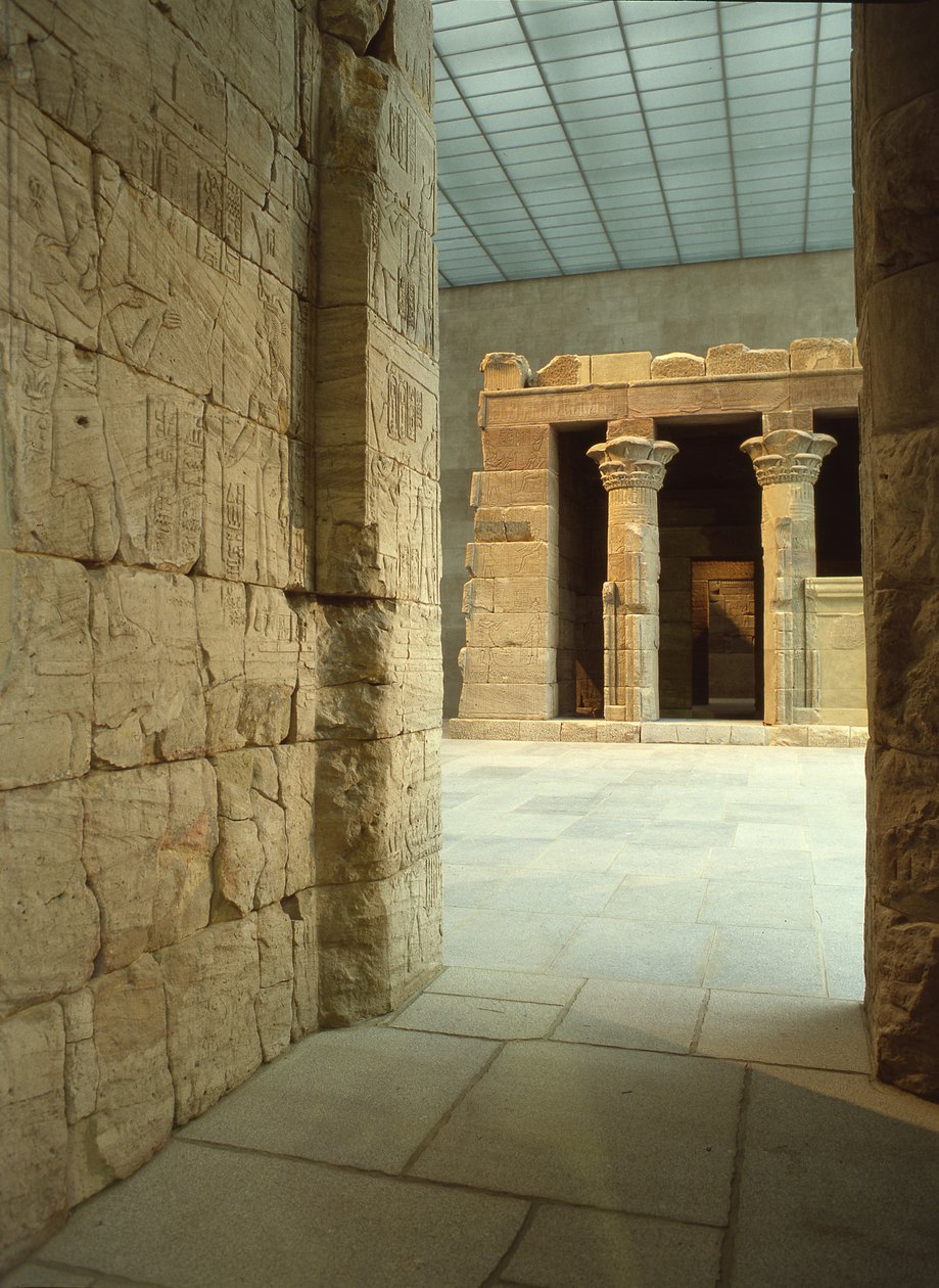 Świątynia Dendur, ok.10 pne (piaskowiec eolski) autorstwa Roman Period Egyptian