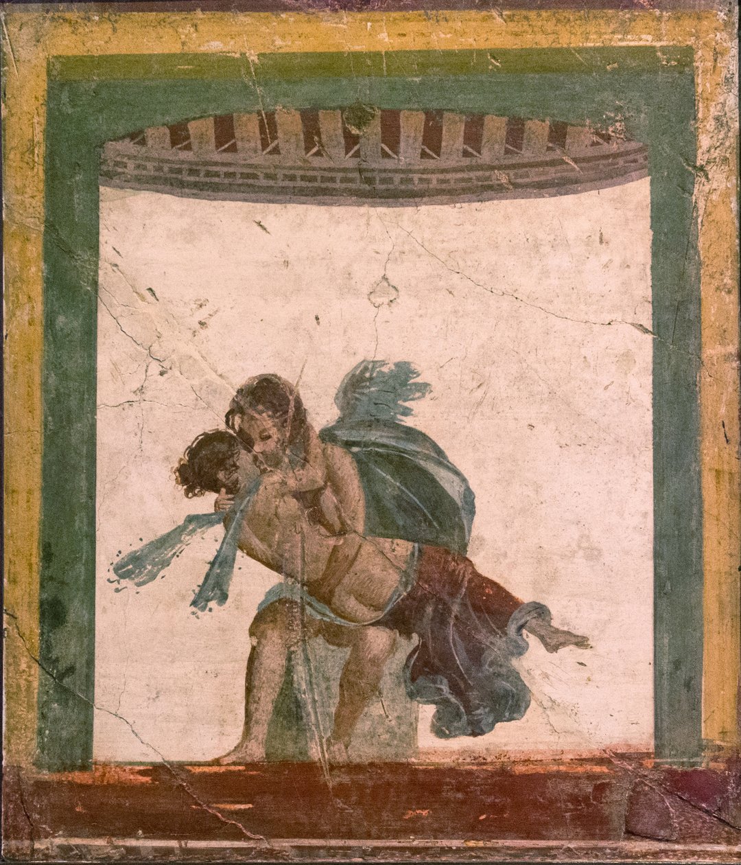 Amor i Psyche, 1.H. I wiek. OGŁOSZENIE. autorstwa Roman Pompeian wall painting.