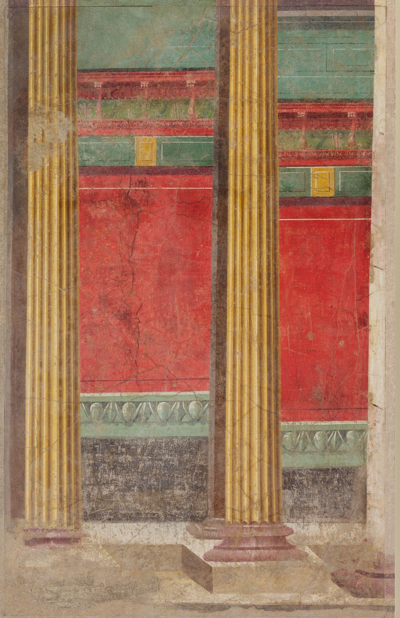 Malowidło ścienne z willi w Boscoreale, ok. 50-40 p.n.e. autorstwa Roman Republican Period