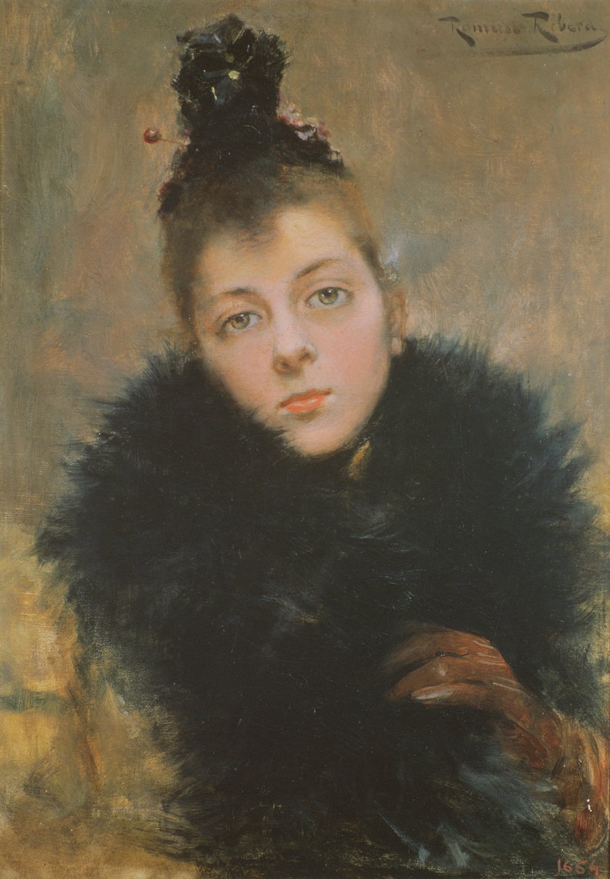Portret kobiety autorstwa Roman Ribera Ciara