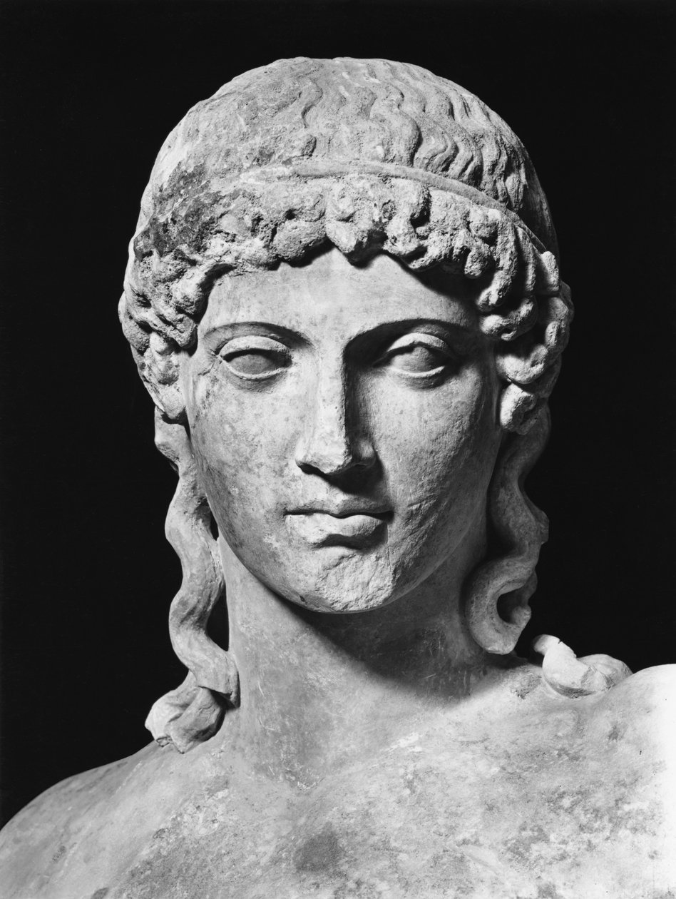 Apollo (marmur) (zdjęcie czarno-białe) (szczegół) autorstwa Roman Roman