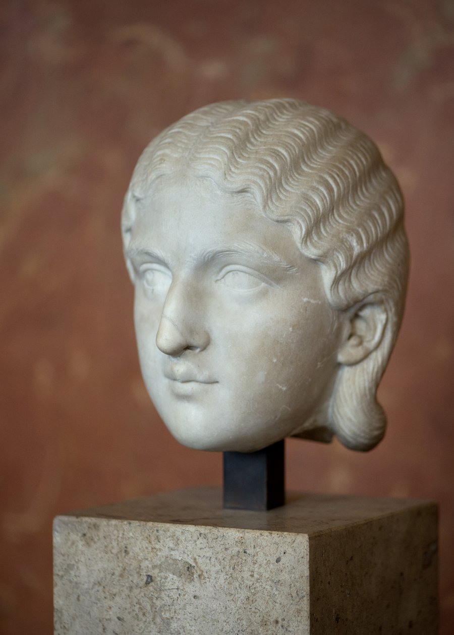 Art Rzym Głowa cesarzowej Barbii Orbiany (III w.), Marmur autorstwa Roman Roman