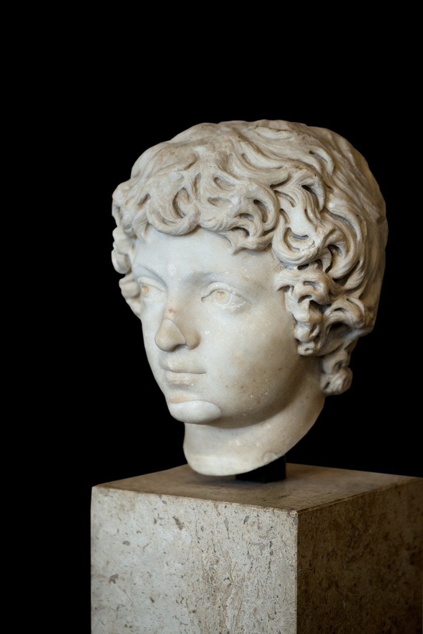 Sztuka Rzym Głowa rzymskiego cesarza Karakalli Dziecko (188-217 ne) autorstwa Roman Roman