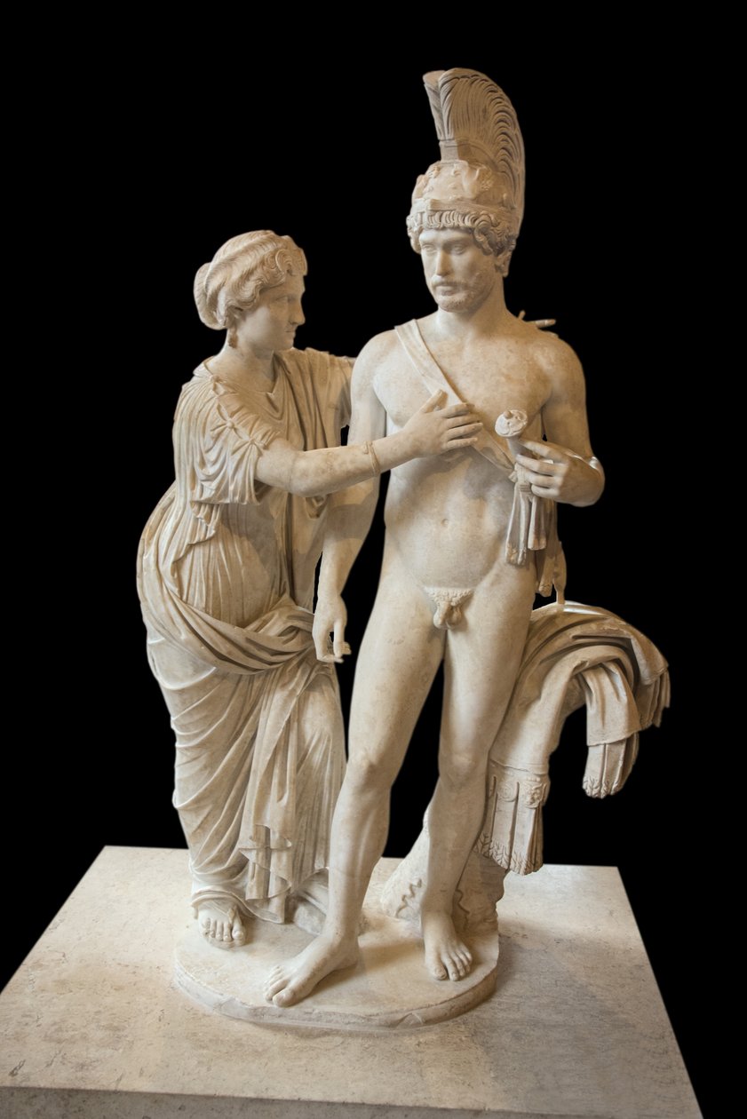 Art Rome Para cesarska w marcu i Wenus (między 120 a 140 rne) marmurowa rzeźba autorstwa Roman Roman