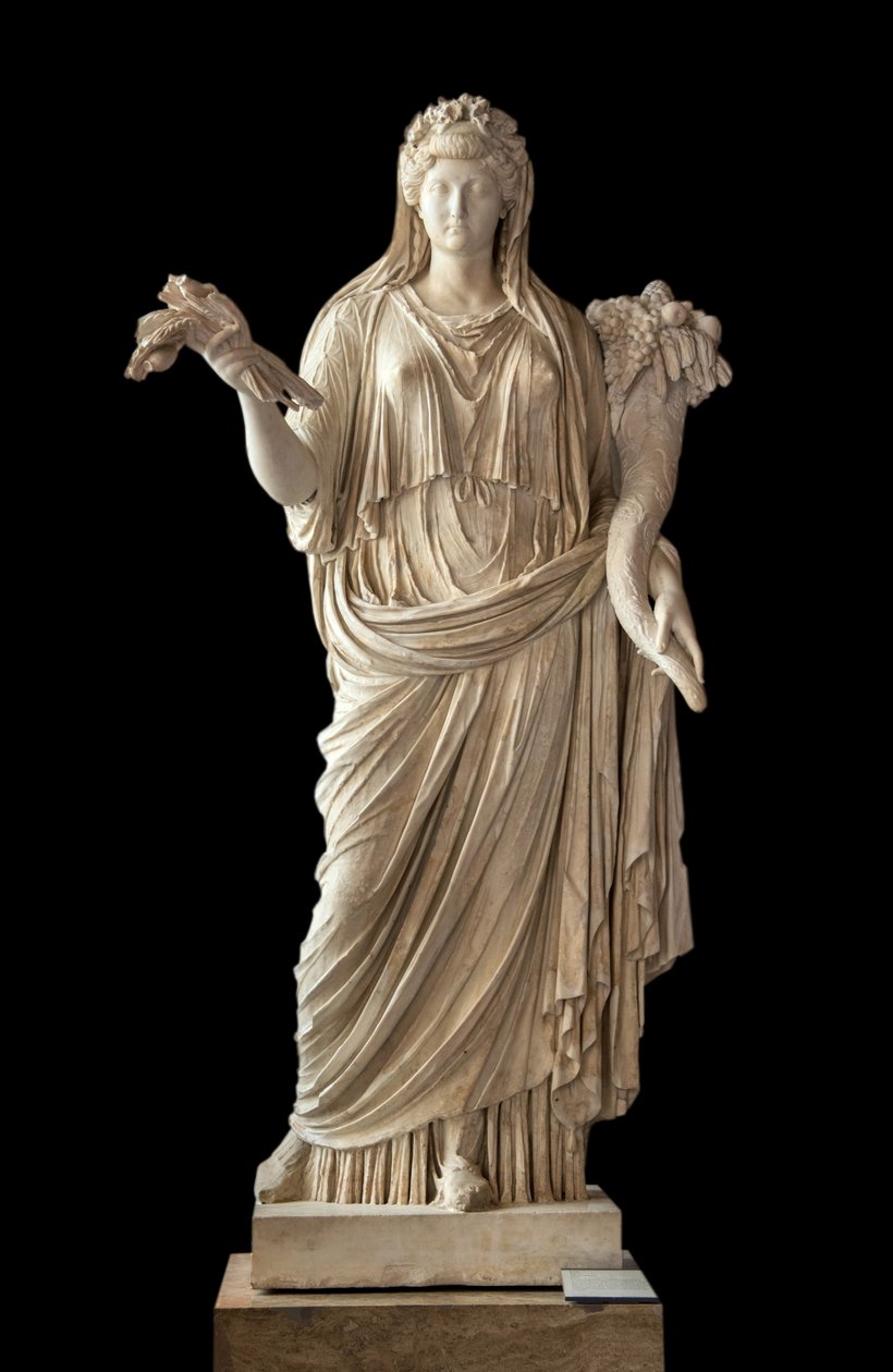 Art Rome Portret cesarzowej Liwii w marmurze Ceres (58 pne - 29 ne) autorstwa Roman Roman