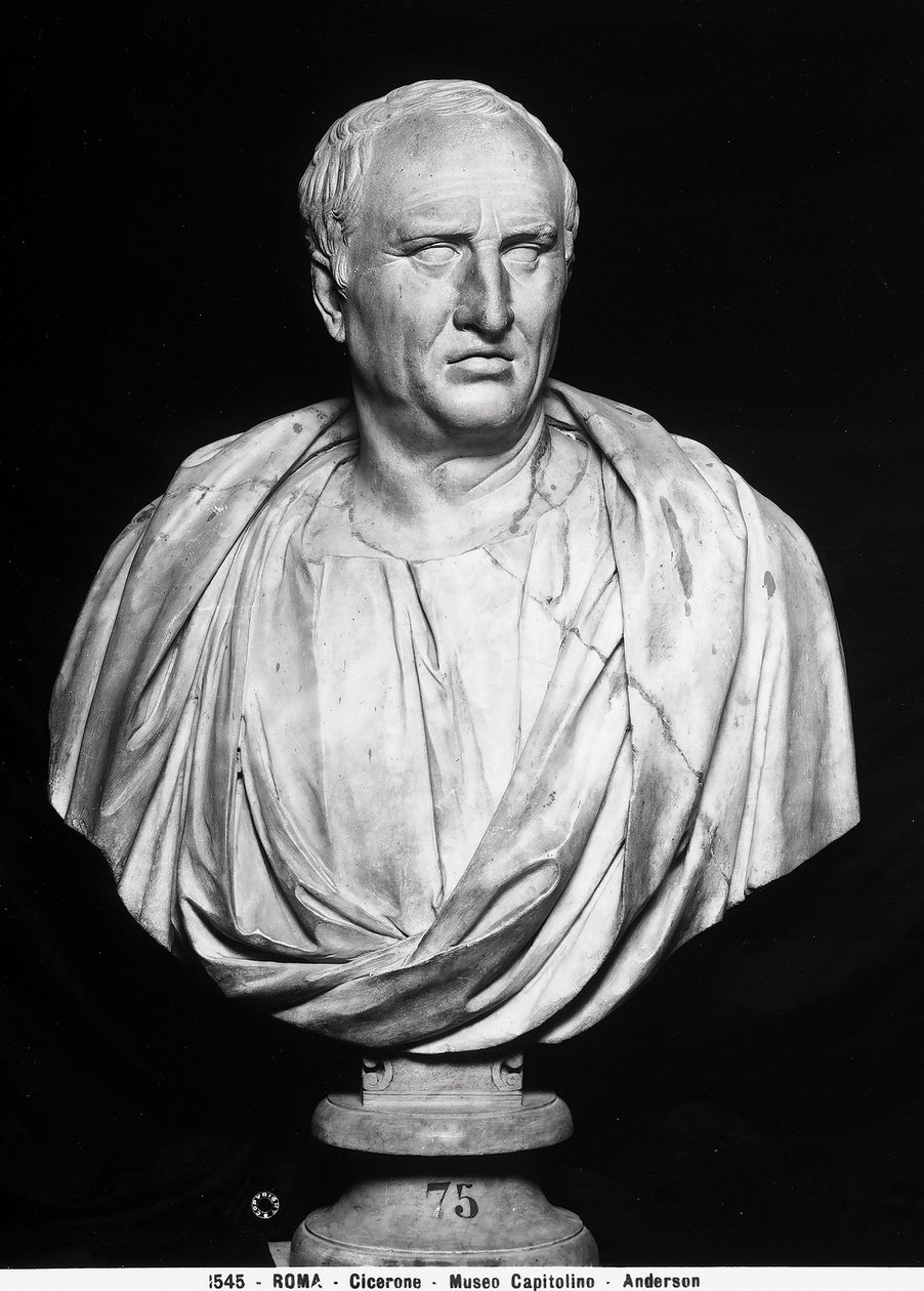 Popiersie Marka Tulliusza Cycerona (marmur) autorstwa Roman Roman